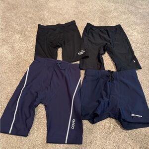 Boys Black and Navy Swim Shorts Set